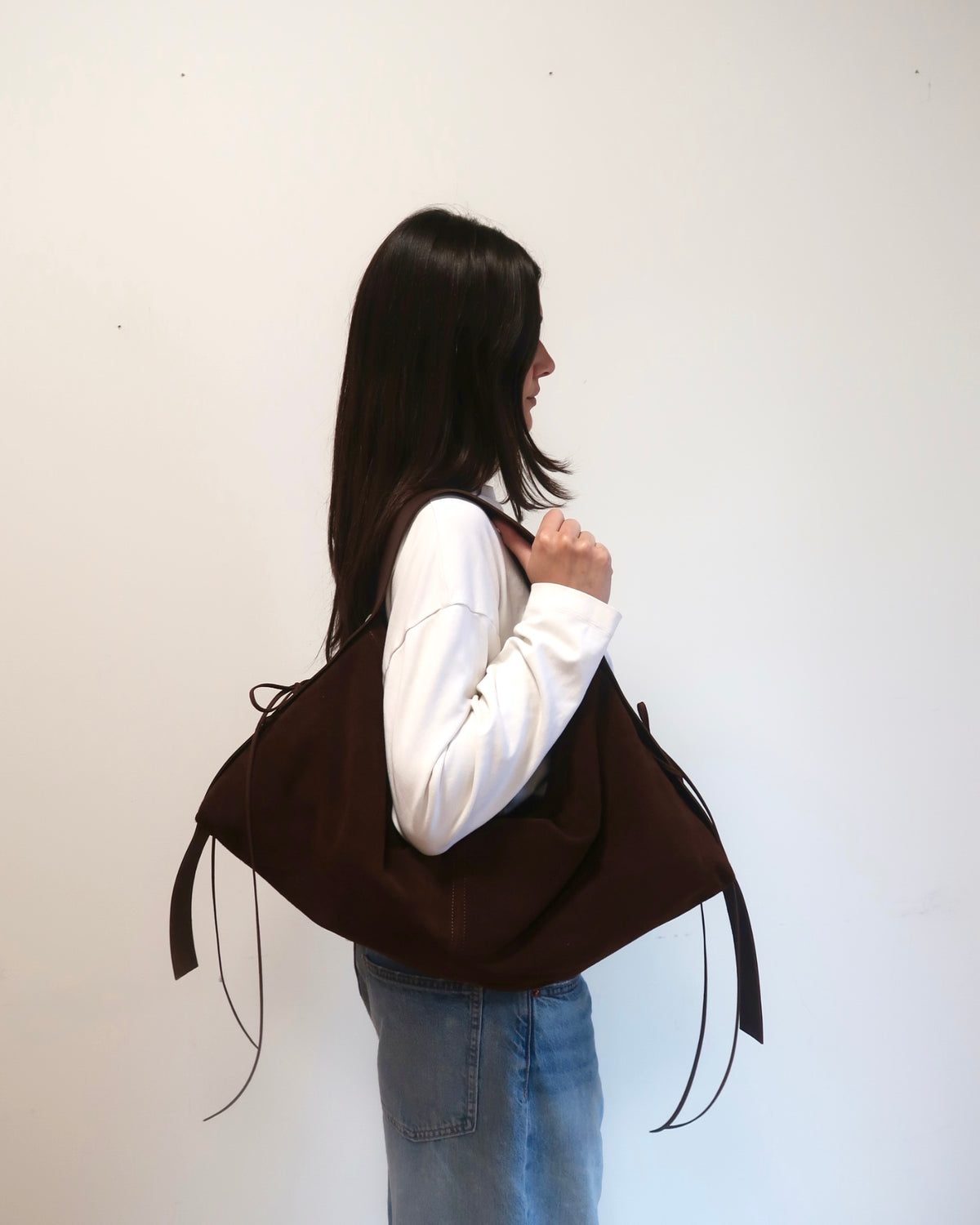 no 08 / Everything Bag Brown Suede